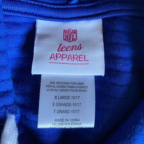 NFL New York Giants Football Pullover Hoodie Sweatshirt
Size Teen XL 15/17 NWT - Picture 3 of 6